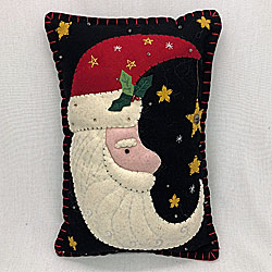 Santa With Stars Pillow