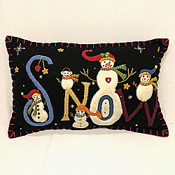 Snow Snowmen Pillow