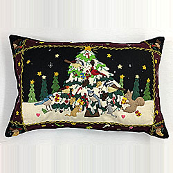 Woodland Christmas Tree Pillow