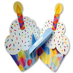 Cupcake Pop-Up Gift Card Holder - Click Image to Close