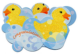 Ducky Tri-Fold Card