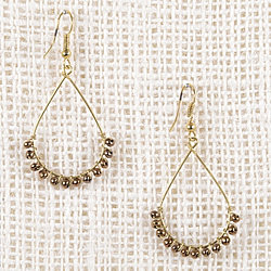 Hana Oval Loop Earrings (Bronze)