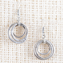 Sunburst Earrings (Silver)