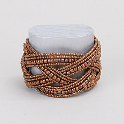 Braid Bead Cuff (Bronze)