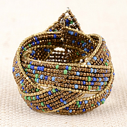 Zaza Braid Cuff (Blue)