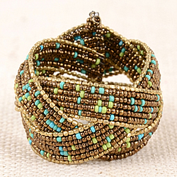 Zaza Braid Cuff (Turquoise)