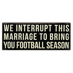 Football Season Box Sign