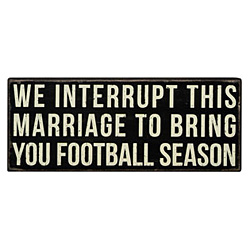 Football Season Box Sign