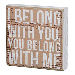 I Belong Box Sign