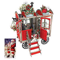 Christmas Cart Card with Gift Tag