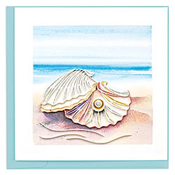 Seashell & Pearl Card