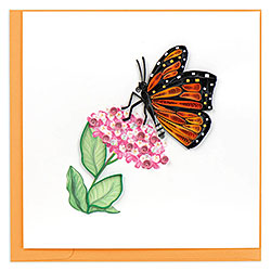 Monarch Milkweed Butterfly Card