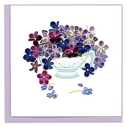 Violet Bouquet Card