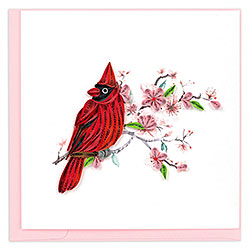 Cardinal & Cherry Blossom Card