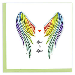 Love Is Love Wings Card