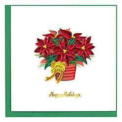 Potted Poinsettia Card
