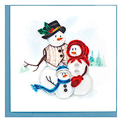 Snowman Family Card