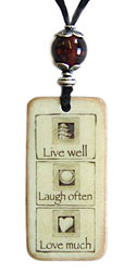 Live Well Keepsake Necklace