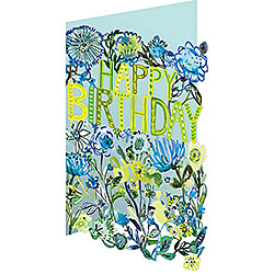 Blue Flowers Card