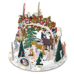 Paw Prints In The Snow 3-D Advent Calendar