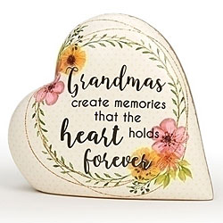 "Grandmas Create Memories" Love Note Music Box Heart