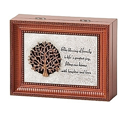 Family Blessing Music Box (Brown)