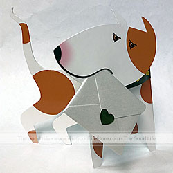 SD-023 Dog "Bulls Eye" 3D Special Delivery Greeting Card 