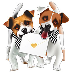 Personalised Jack Russell Terrier Dog Greetings Card /notelet 6 X 4...