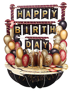 Happy Birthday Balloons Card