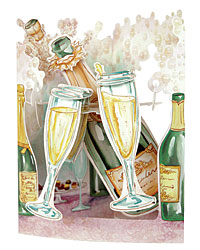 Champagne Celebration Card