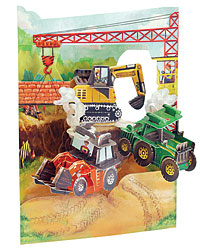 Tractors And Diggers Card