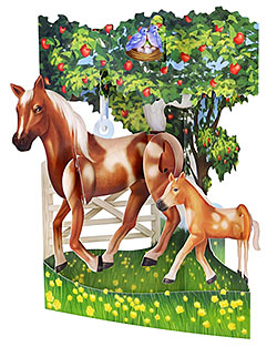 Horse & Foal Card