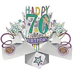 70th Birthday Card