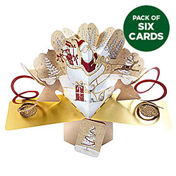 Santa in Sleigh Card (6-PACK)