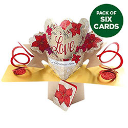 Poinsettia Love Card (6-PACK)