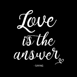 Love Is The Answer Card