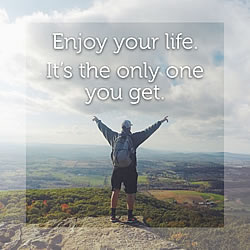 Enjoy Your Life (Male) Greeting Card