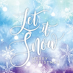 Let It Snow (Pastel) Greeting Card