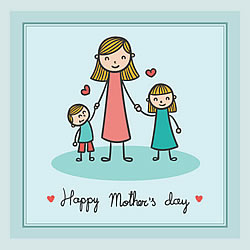 Happy Mother's Day Kids Greeting Card