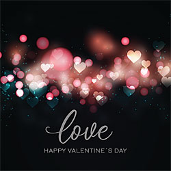 Love (Black) Greeting Card