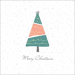 Modern Merry Christmas Tree