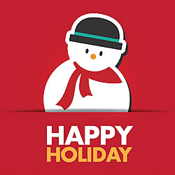 Happy Holiday Snowman Card
