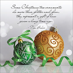 Gifts Of Love Ornaments Card