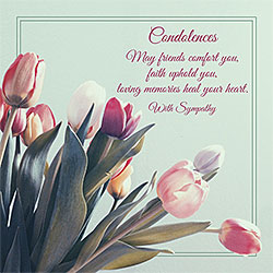 Condolences Card