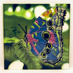 Lavender Butterfly Tile