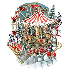 Snow Carousel Card