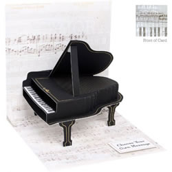 Baby Grand Piano Card