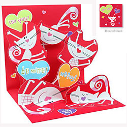 Valentines Kittens Card