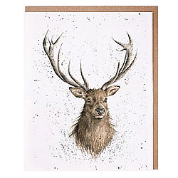 Portrait Of A Stag Card (Deer)