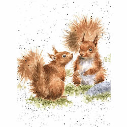 Between Friends Card (Squirrels)